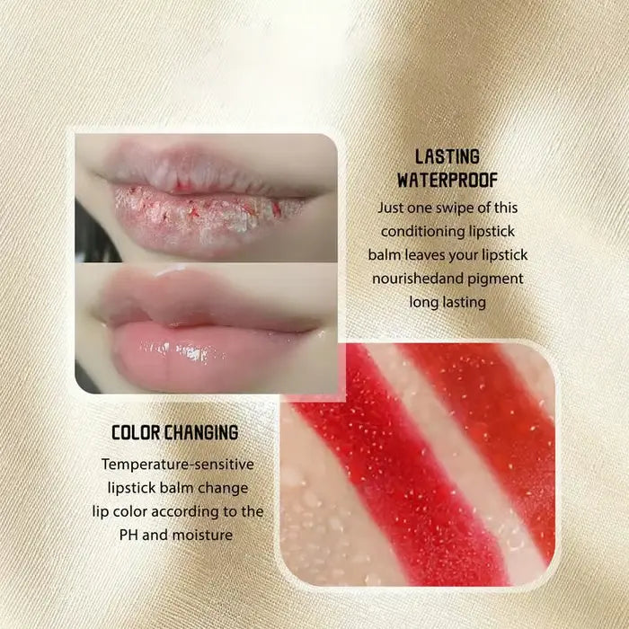 CrystalGlow Color-Changing Lipstick