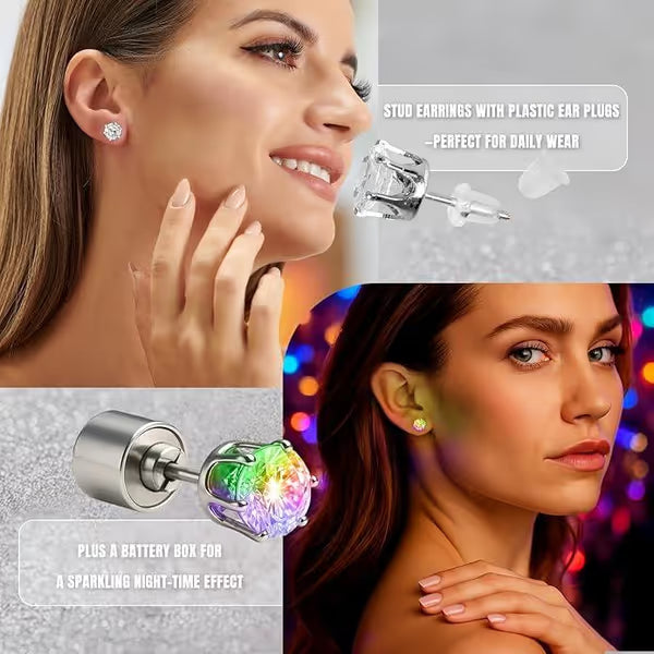 ✨LED Earrings, Light Up Stud Earrings (Pair)