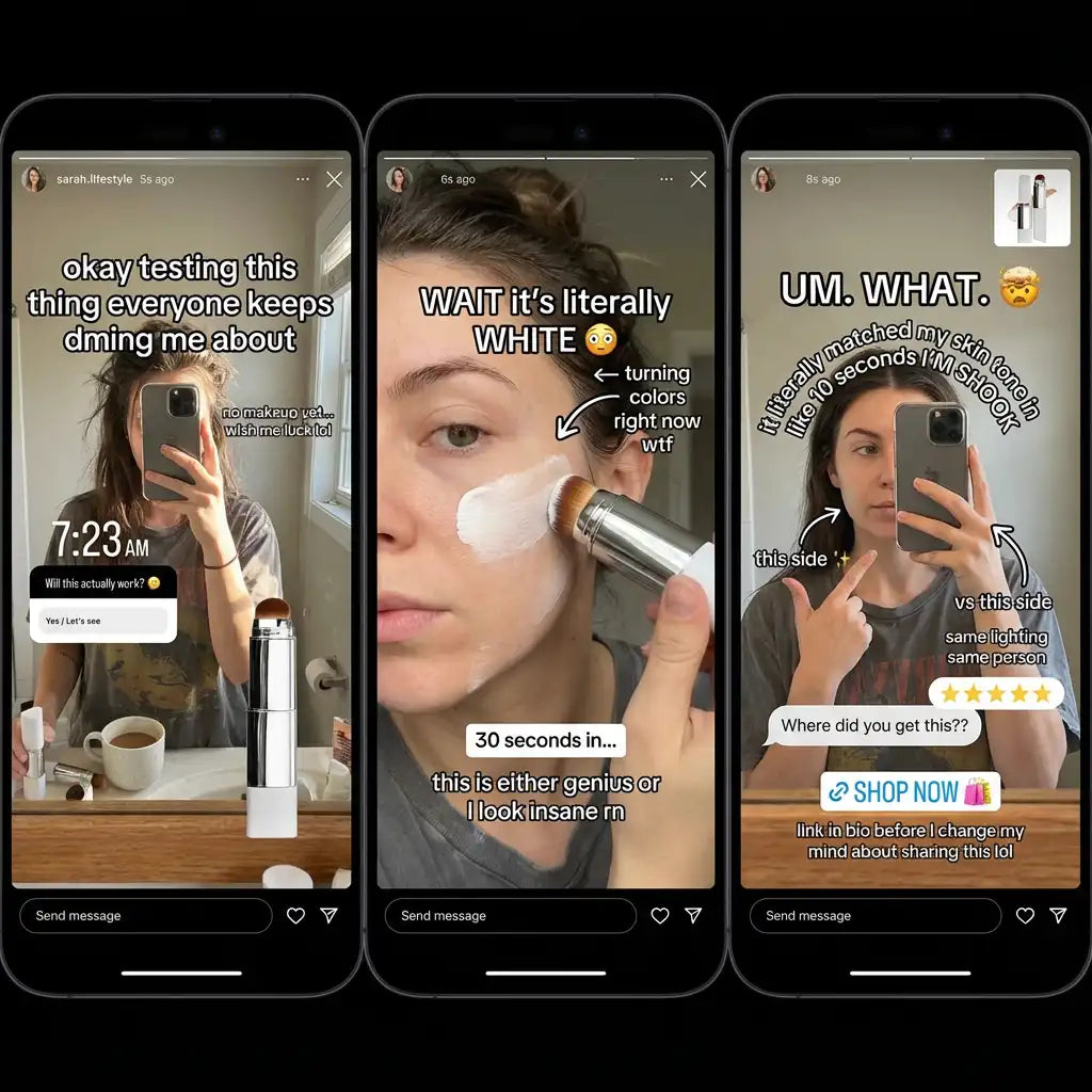 Cream Stick V White Korean Color-Changing Foundation Stick with Volufiline