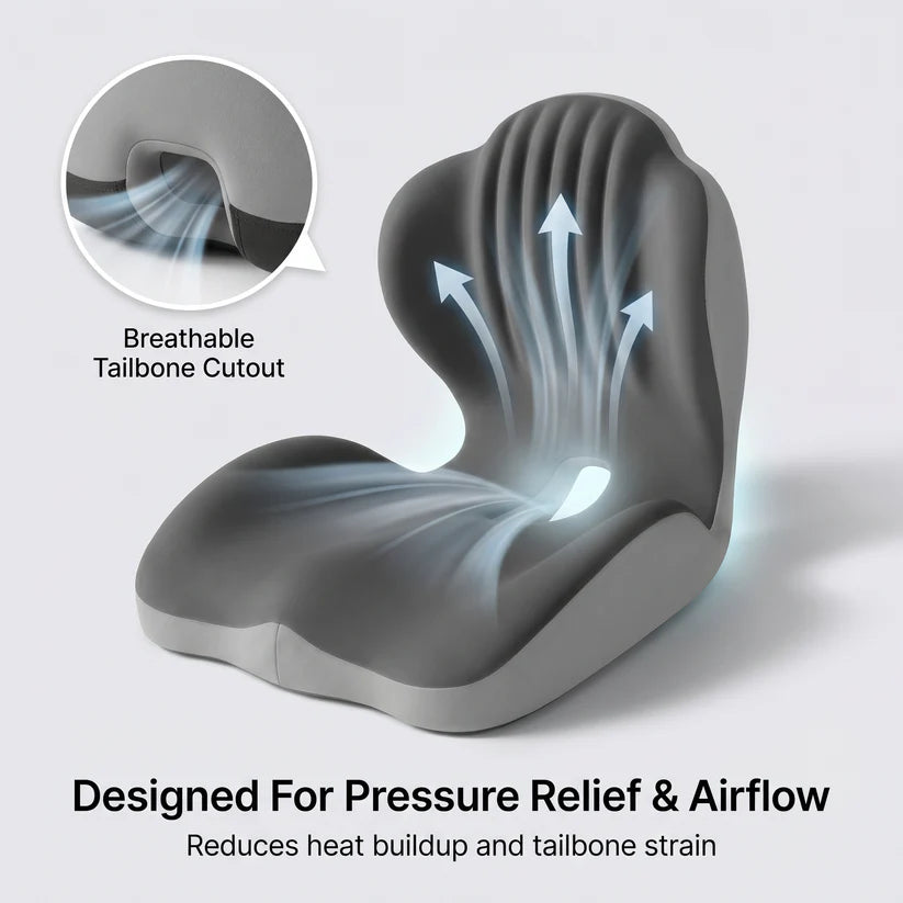 Ergonomic Back Support Seat Cushion