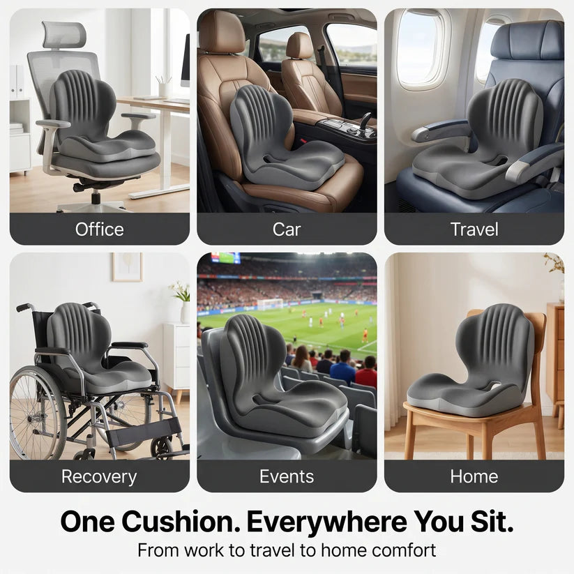 Ergonomic Back Support Seat Cushion