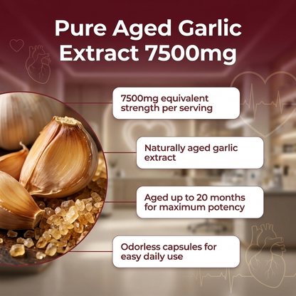 Aged Garlic Extract - 7500mg Odorless Softgels