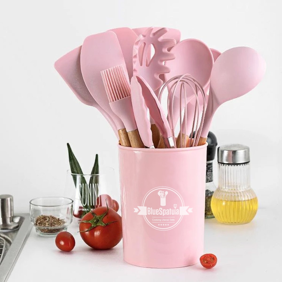 Kitchen Utensil Set 12 Pc - Non-Stick Utensils Set