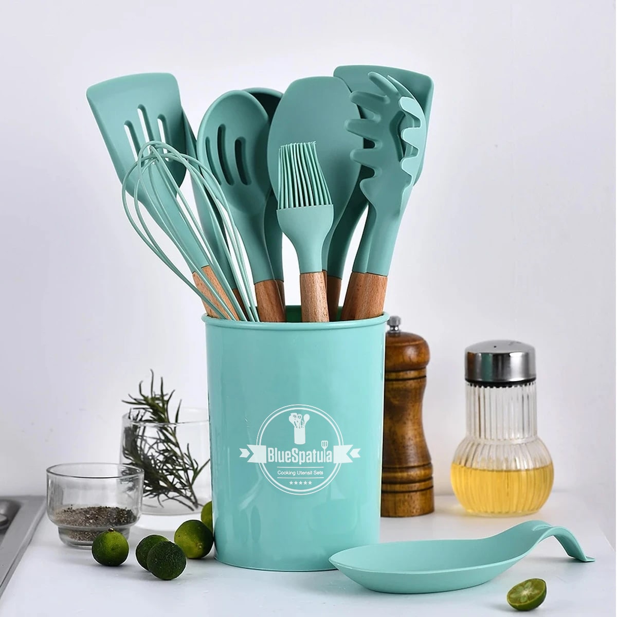 Kitchen Utensil Set 12 Pc - Non-Stick Utensils Set